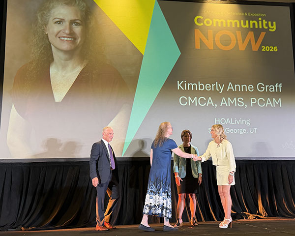 Kimberly Graff receiving PCAM certification