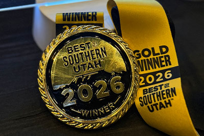 Best of Southern Utah Gala Gold Award Medal