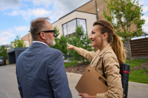 HOA community manager review documentation and concerns with HOA board member.