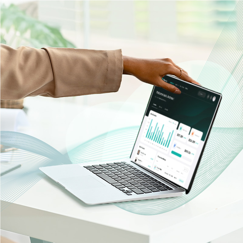 individual reviewing community financials using HOA accounting services