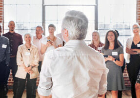 Board Member understands HOA board authority by leading positive group of homeowners in Board meeting