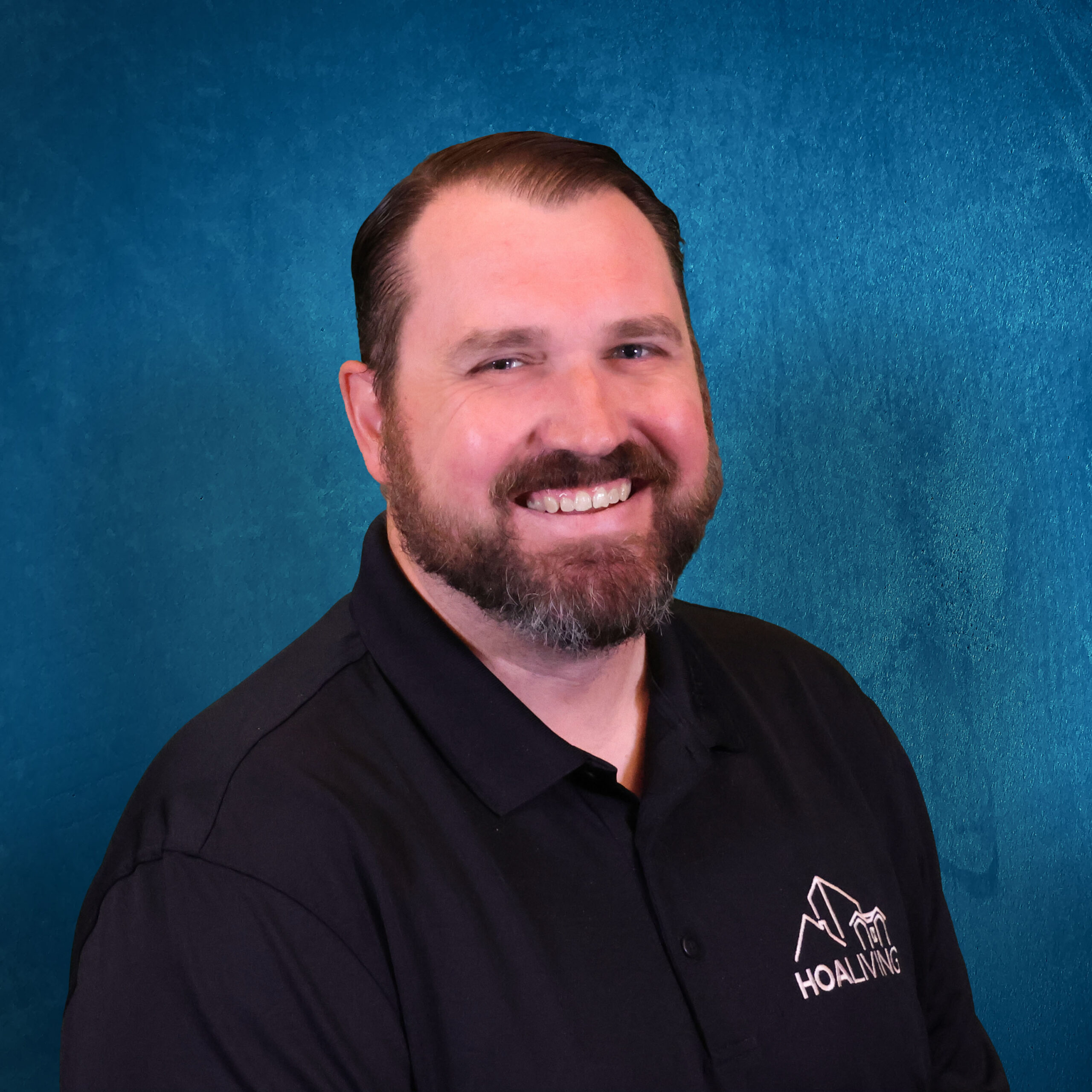 Scott Anderson on Blue Background